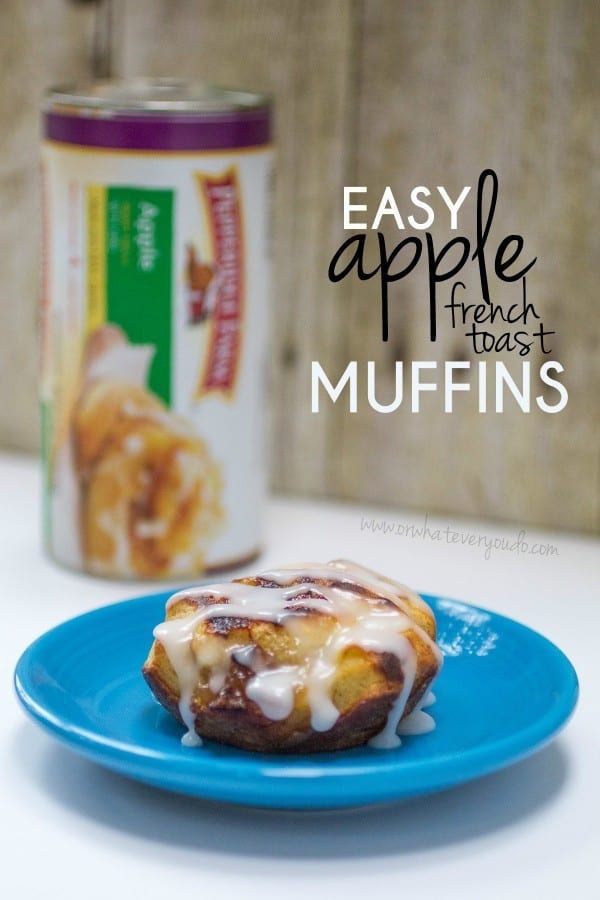 Muffins de tostadas francesas fáciles con manzana