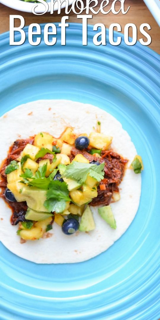 Tacos de carne ahumada