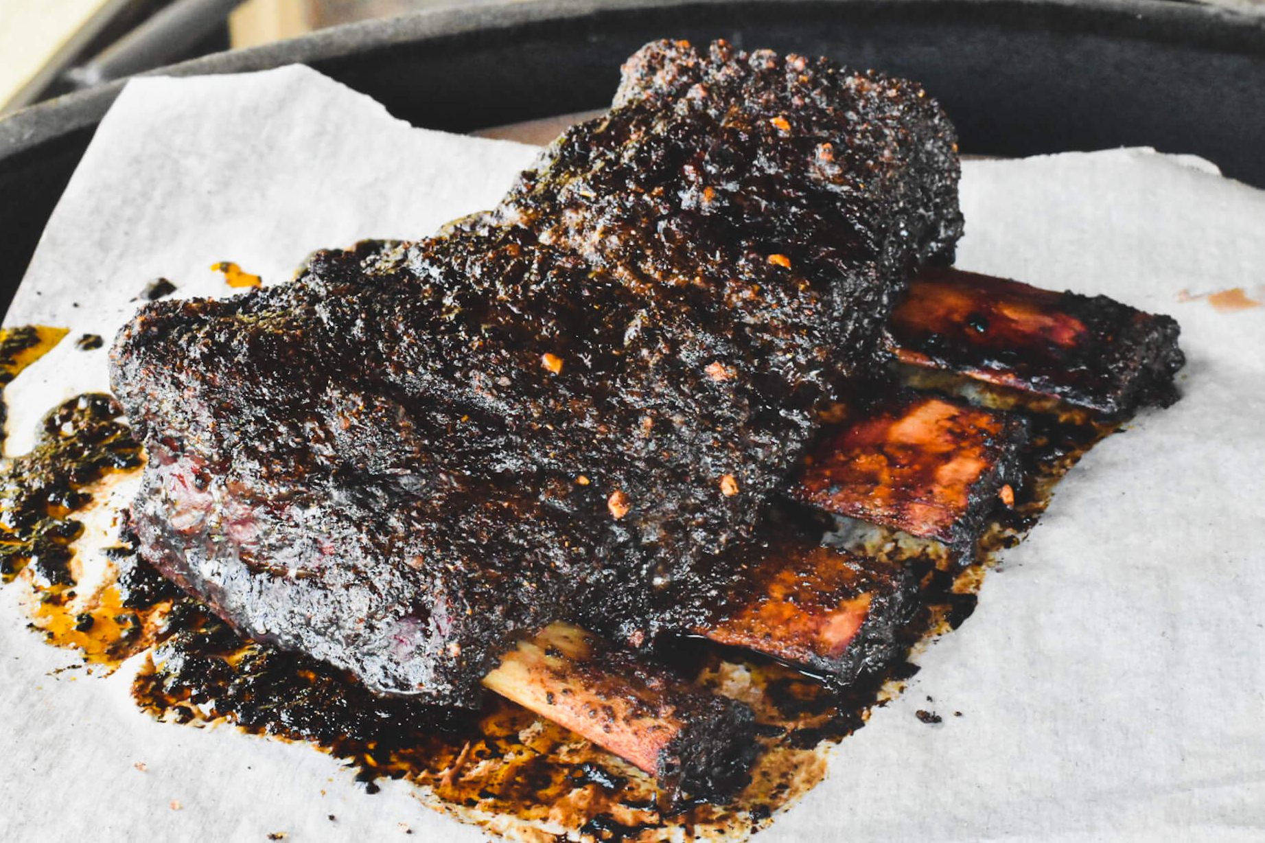 Costillas de res - Costillas largas Lone Star - The Virtual Weber Bullet