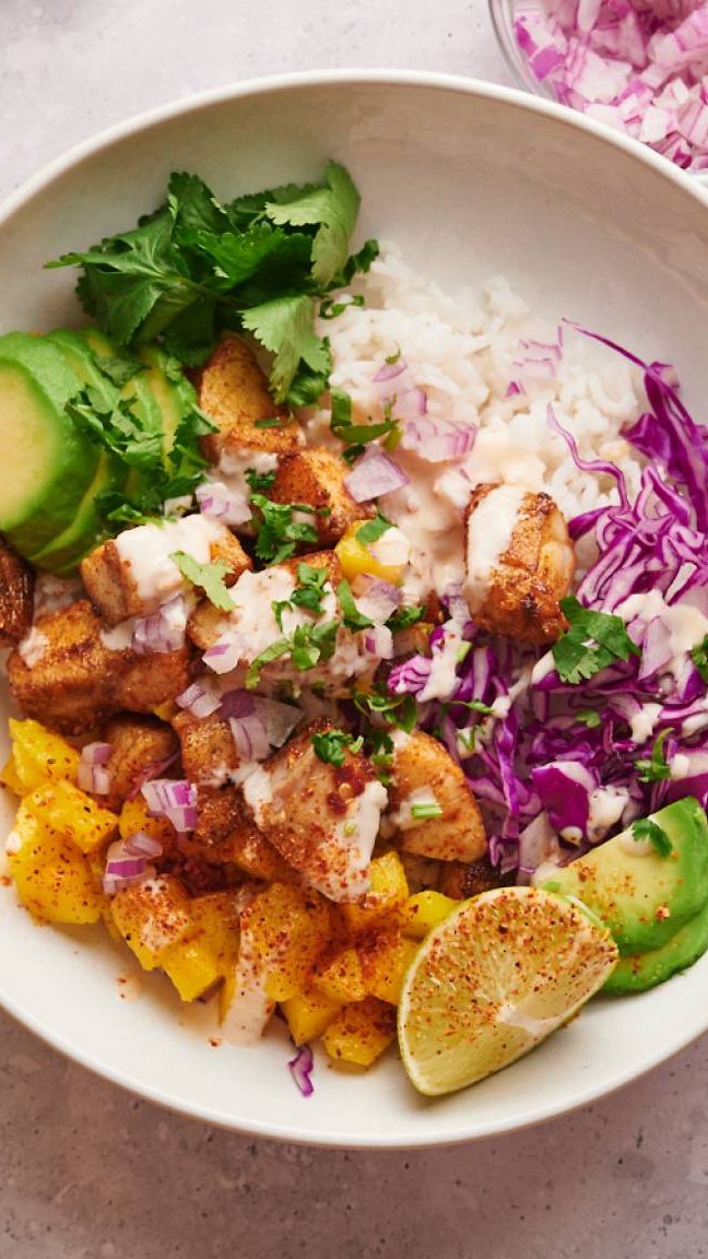 Tazones para tacos de pescado