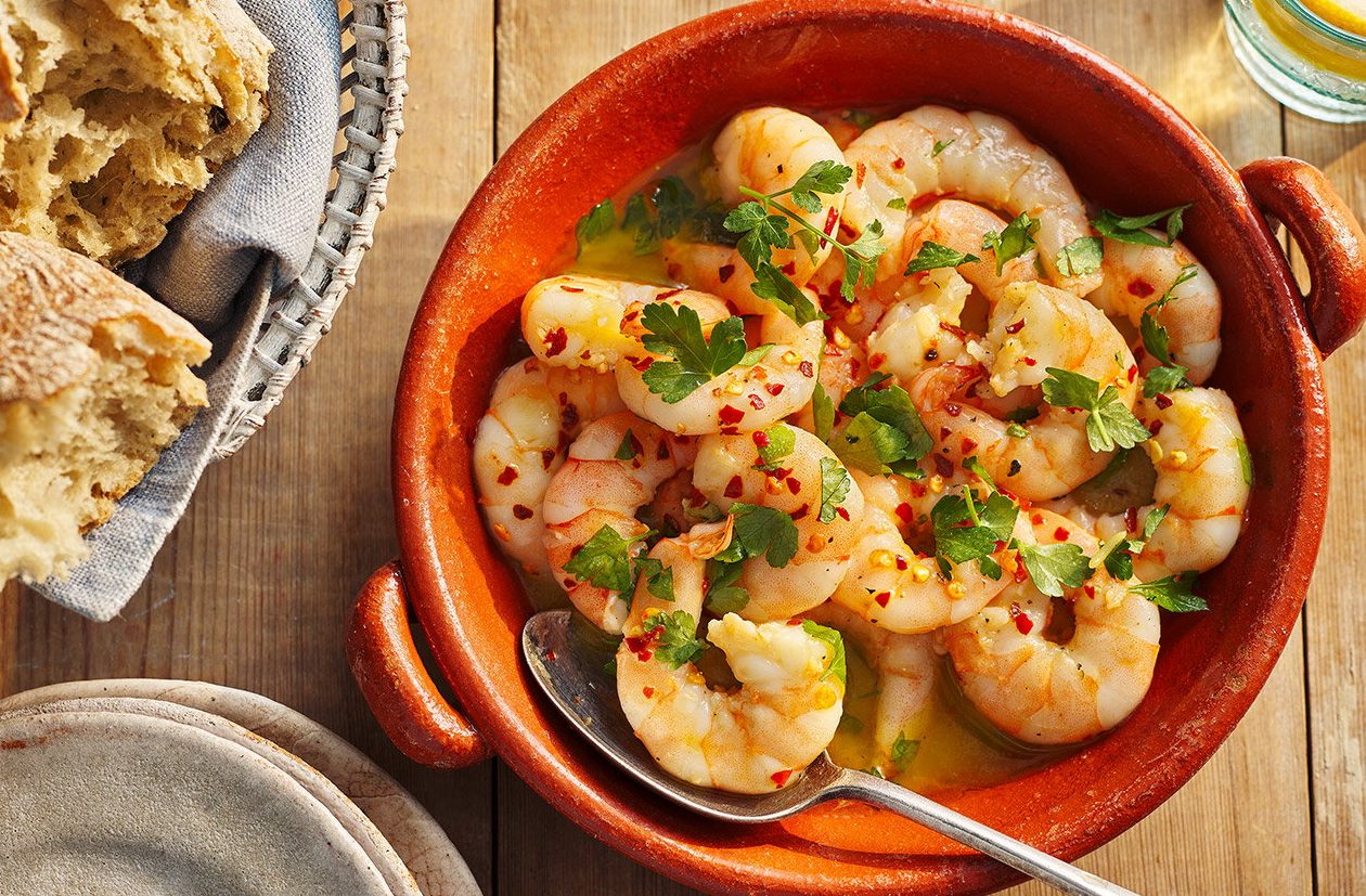 Gambas al ajillo y limón