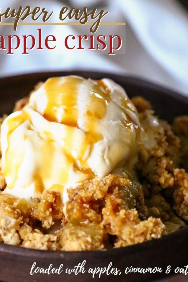 Receta fácil de crujiente de manzana - Taste of the Frontier