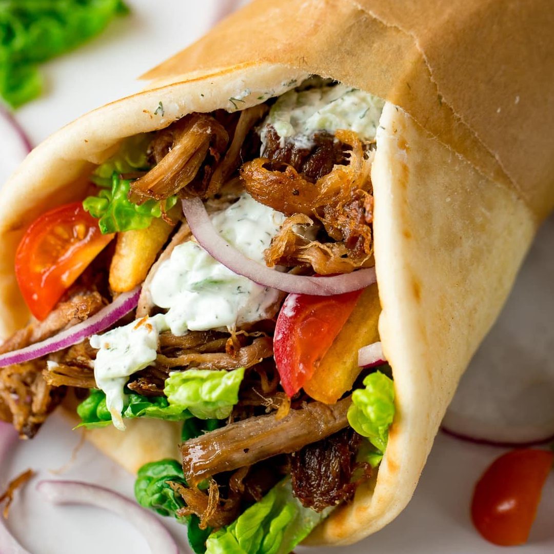 Gyros De Cerdo Crujientes