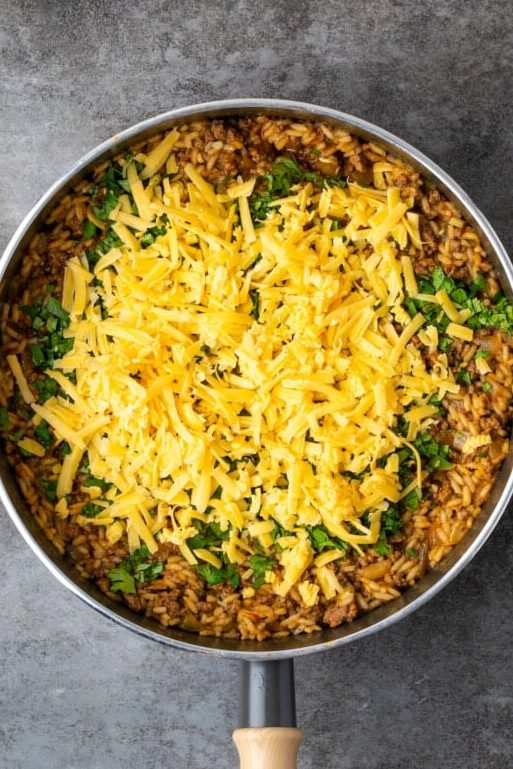 Arroz para tacos en sartén fácil |