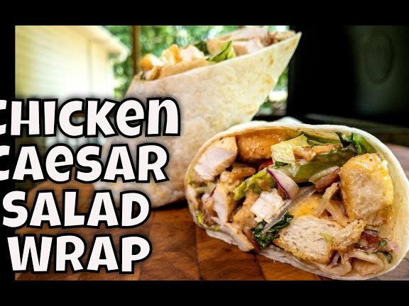 Wrap de ensalada César con pollo en la plancha Blackstone - YouTube