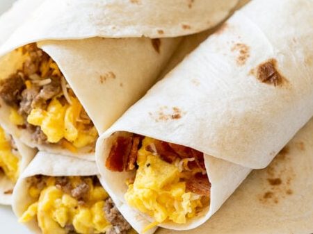 Burritos de desayuno aptos para congelador